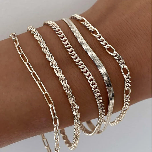 Ellis Renner Set di bracciali | Oro bianco