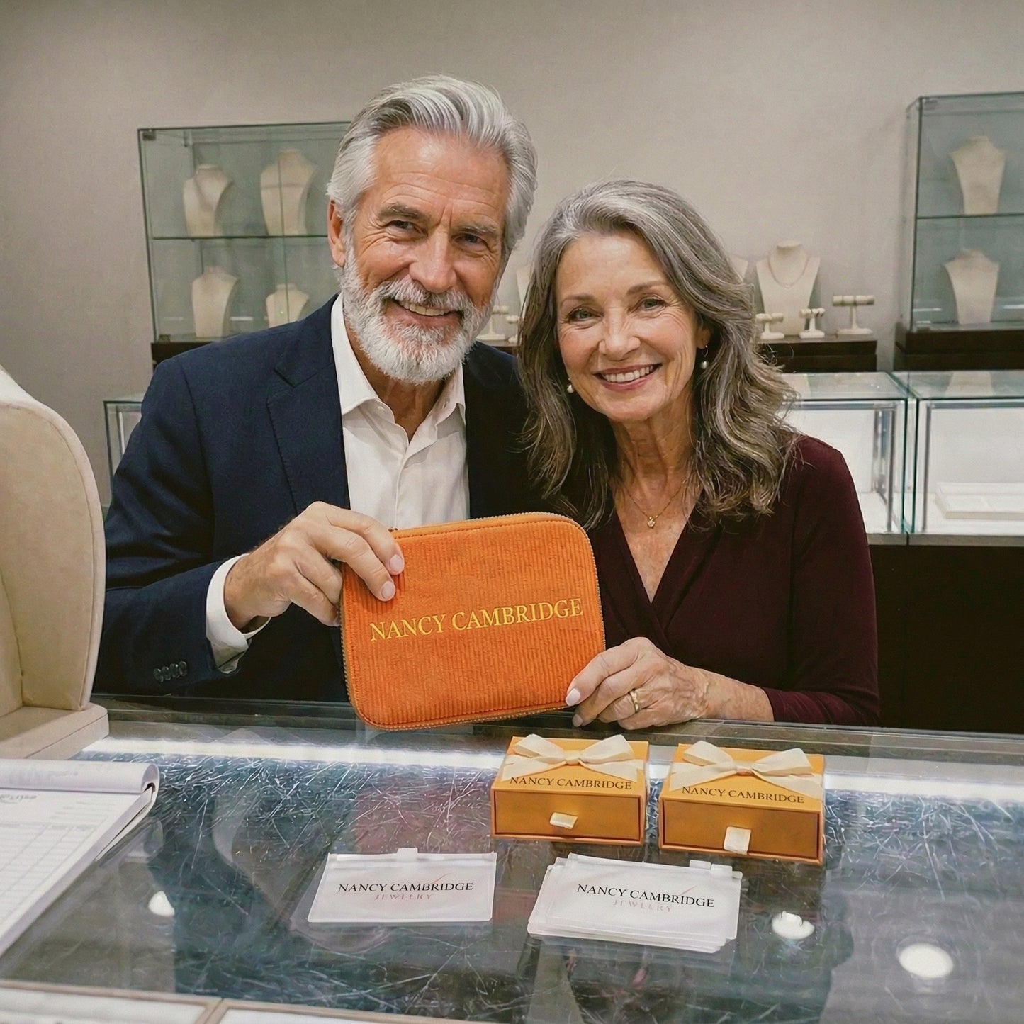 Set Aria Square Radiant | Oro bianco